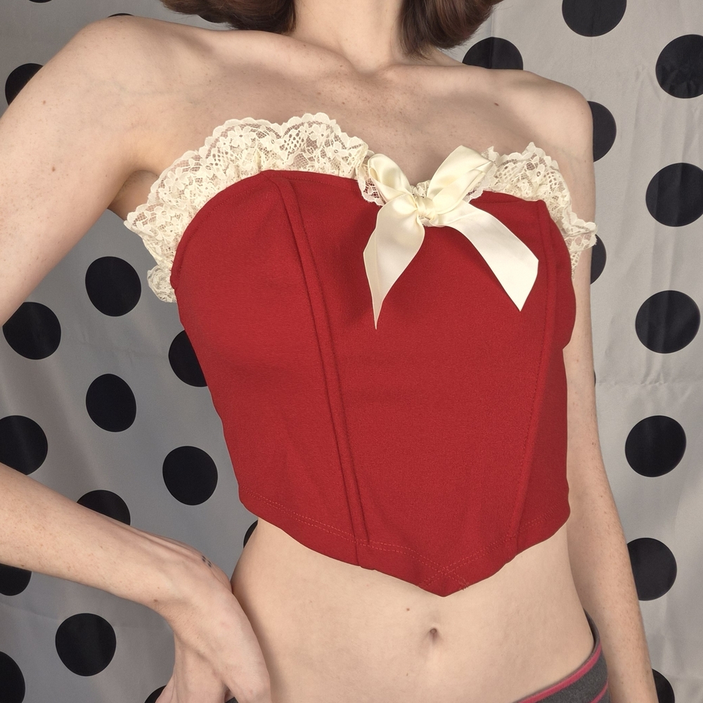 Heart Lace Crop Top